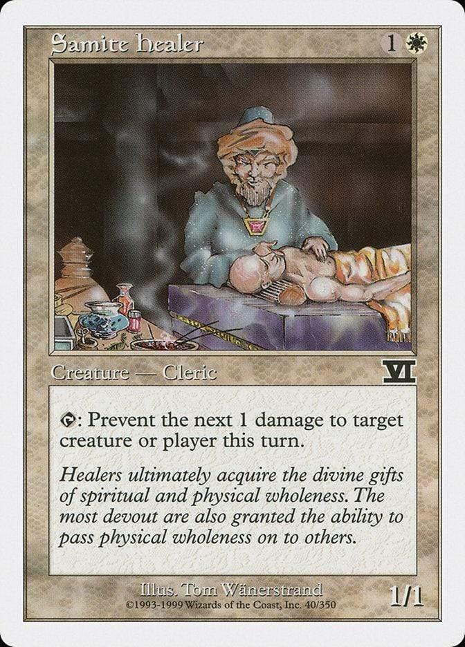 Magic: The Gathering MTG Single Samite Healer [Classic Sixth Edition]