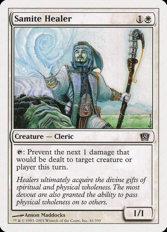 Magic: The Gathering MTG Single Samite Healer [Eighth Edition]