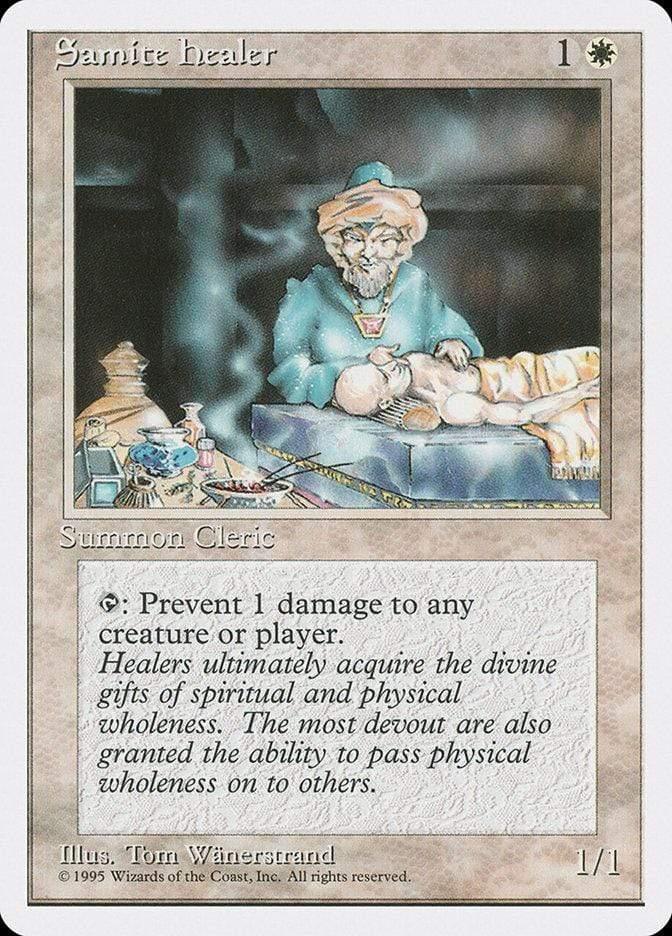Magic: The Gathering MTG Single Samite Healer [Fourth Edition]