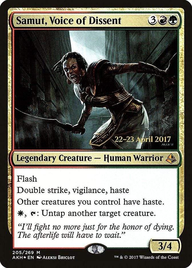 Magic: The Gathering MTG Single Samut, Voice of Dissent  [Amonkhet Prerelease Promos]