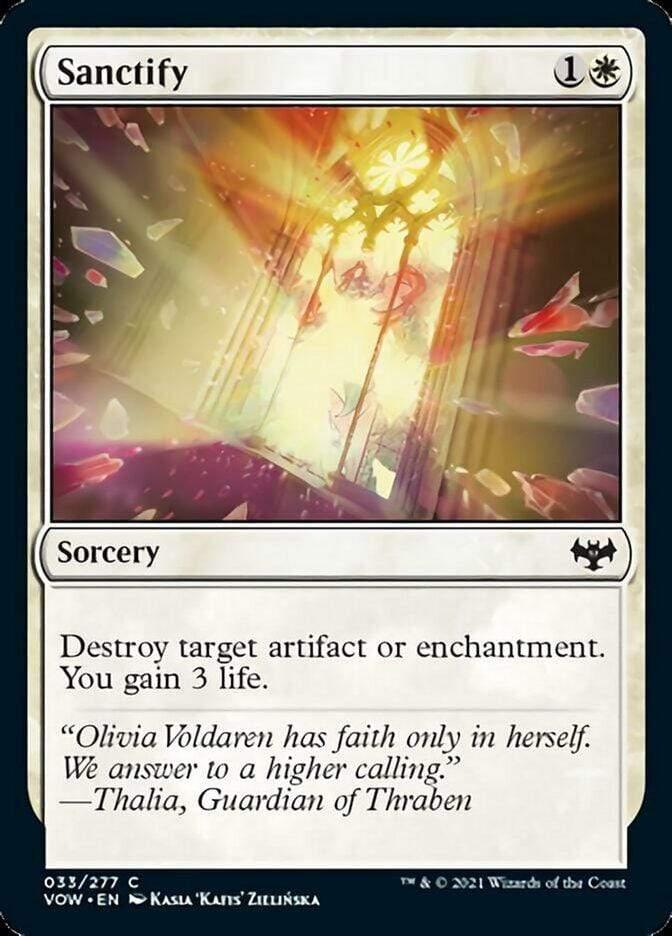 Magic: The Gathering MTG Single Sanctify [Innistrad: Crimson Vow]