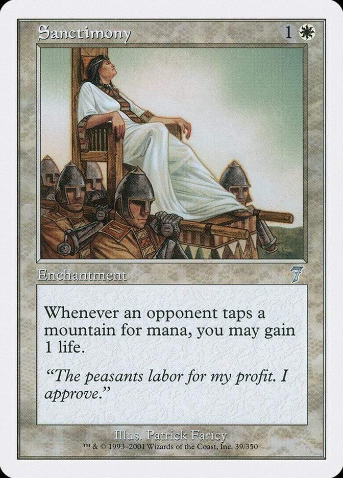 Magic: The Gathering MTG Single Sanctimony [Seventh Edition]