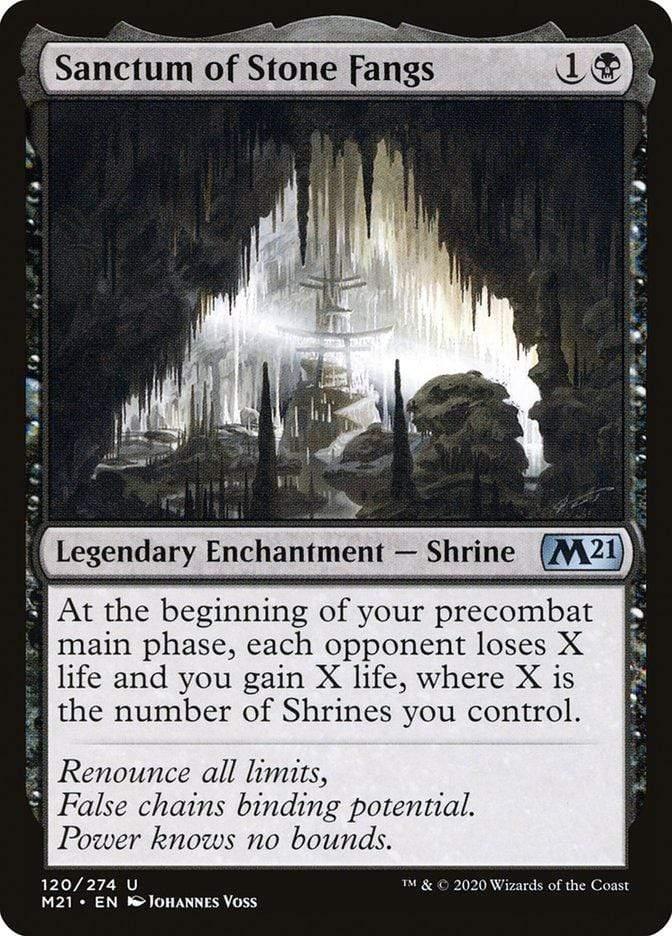 Magic: The Gathering MTG Single Sanctum of Stone Fangs [Core Set 2021]