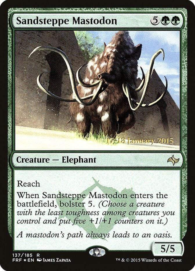 Magic: The Gathering MTG Single Sandsteppe Mastodon  [Fate Reforged Prerelease Promos]