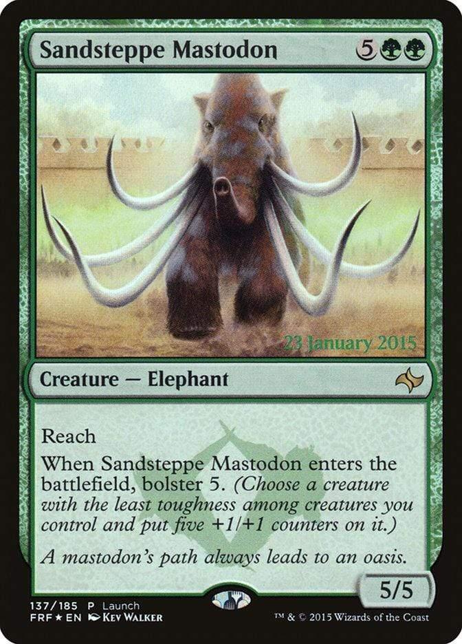Magic: The Gathering MTG Single Sandsteppe Mastodon (Launch) [Fate Reforged Prerelease Promos]