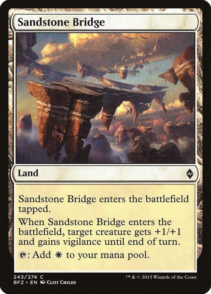 Magic: The Gathering MTG Single Sandstone Bridge [Battle for Zendikar]