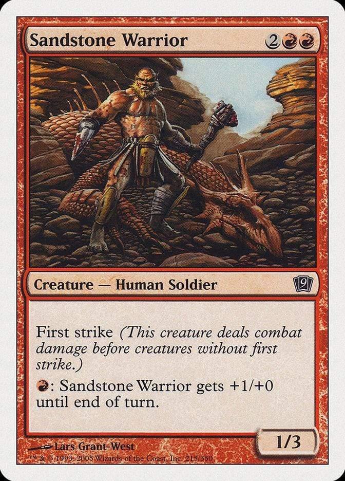 Magic: The Gathering MTG Single Sandstone Warrior [Ninth Edition]