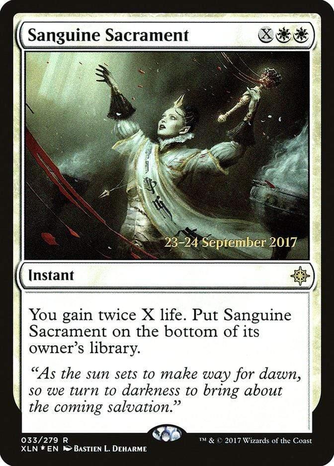 Magic: The Gathering MTG Single Sanguine Sacrament  [Ixalan Prerelease Promos]