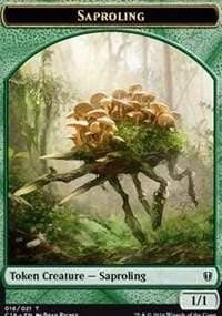 Magic: The Gathering MTG Single Saproling Double-sided Token [Commander 2016]