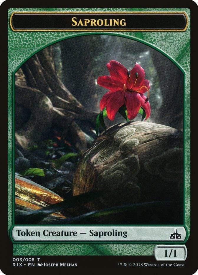 Magic: The Gathering MTG Single Saproling [Rivals of Ixalan Tokens]