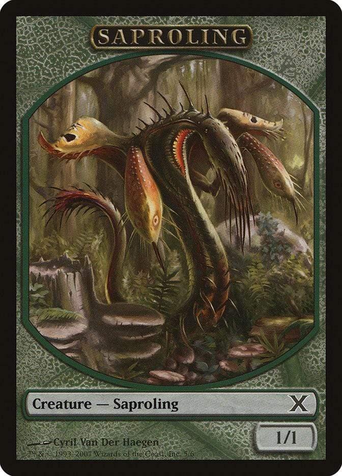 Magic: The Gathering MTG Single Saproling [Tenth Edition Tokens]