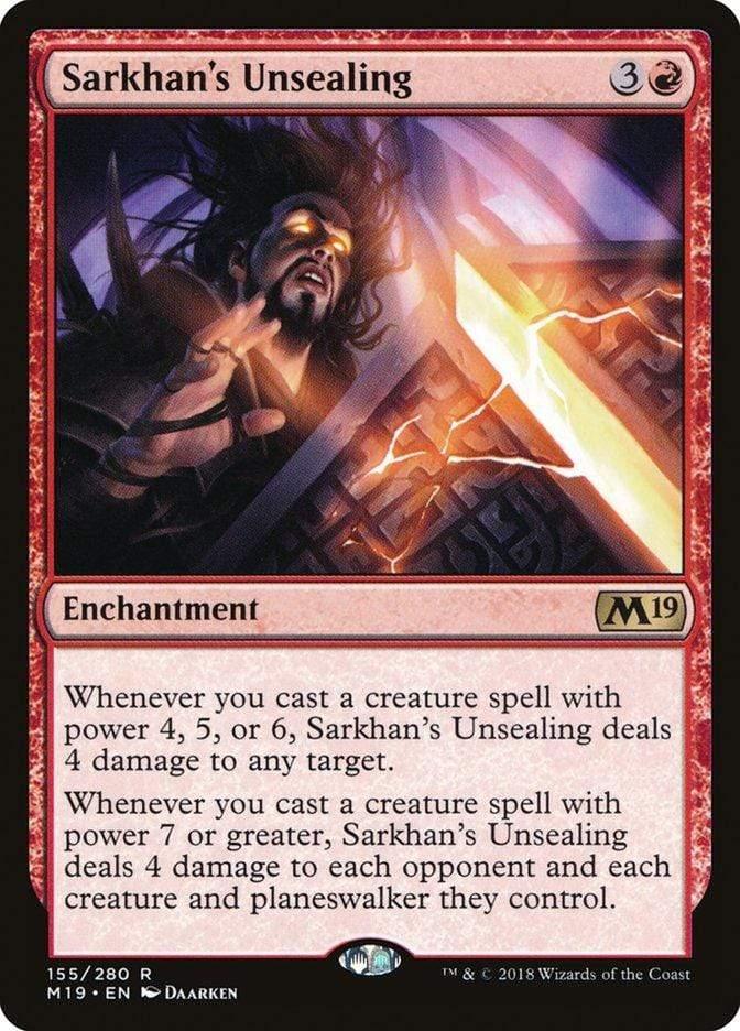 Magic: The Gathering MTG Single Sarkhan's Unsealing [Core Set 2019]