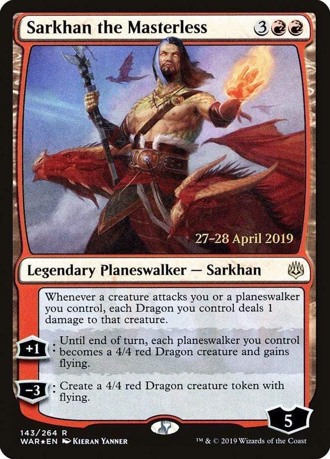 Magic: The Gathering MTG Single Sarkhan the Masterless  [War of the Spark Prerelease Promos]