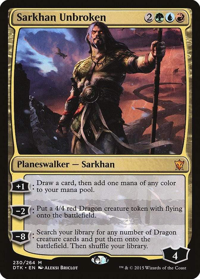Magic: The Gathering MTG Single Sarkhan Unbroken [Dragons of Tarkir]