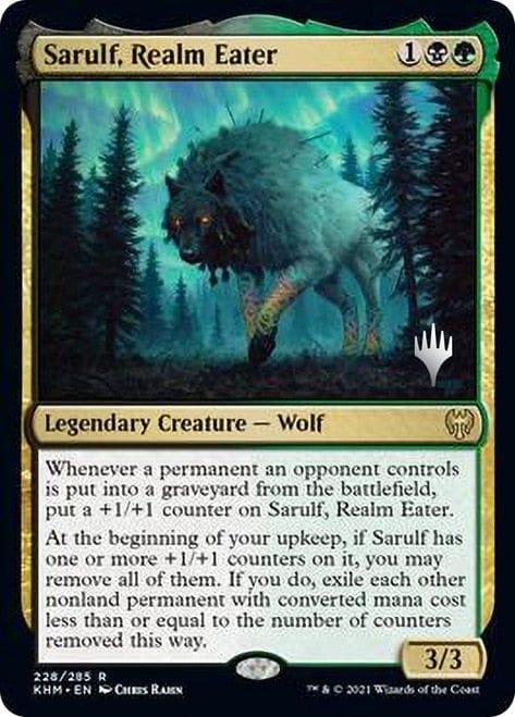 Magic: The Gathering MTG Single Sarulf, Realm Eater [Kaldheim Promo Pack]