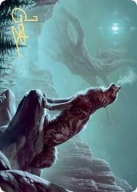 Magic: The Gathering MTG Single Sarulf's Packmate Art Card (Gold-Stamped Signature) [Kaldheim: Art Series]