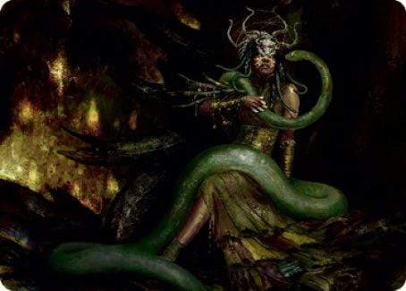 Magic: The Gathering MTG Single Saryth, the Viper's Fang Art Card [Innistrad: Midnight Hunt Art Series]