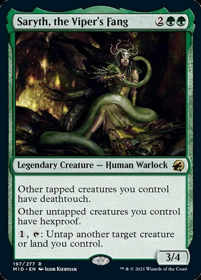 Magic: The Gathering MTG Single Saryth, the Viper's Fang [Innistrad: Midnight Hunt]
