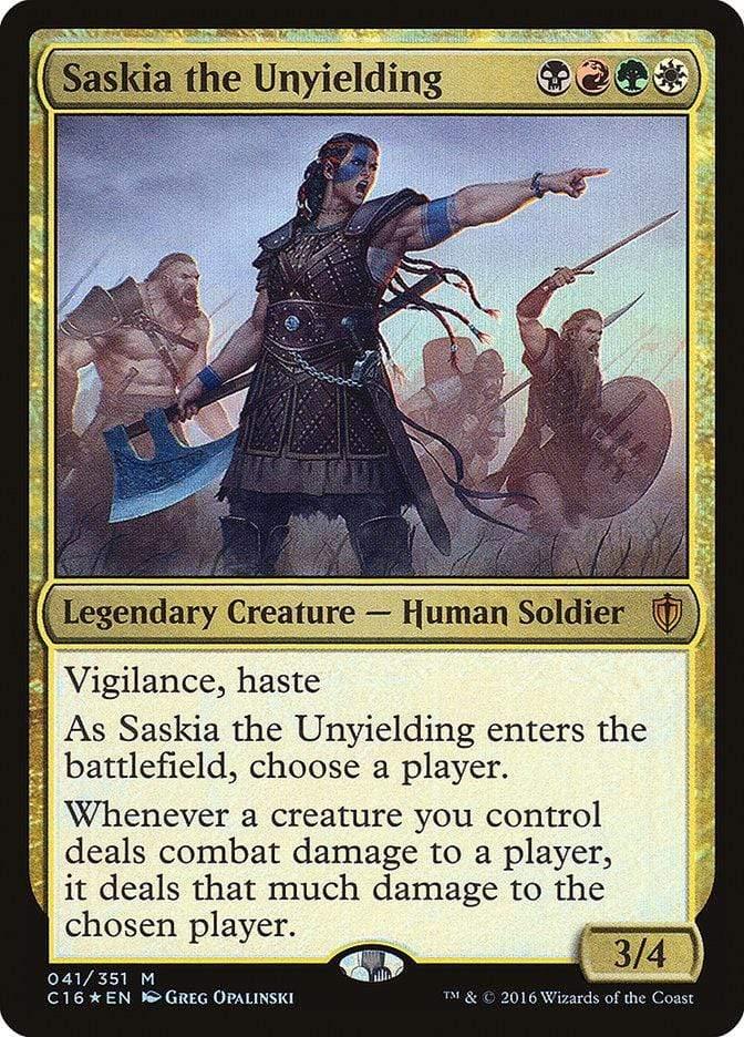 Magic: The Gathering MTG Single Saskia the Unyielding [Commander 2016]