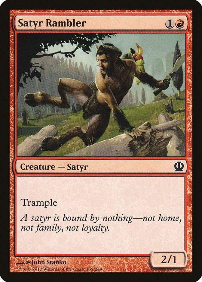 Magic: The Gathering MTG Single Satyr Rambler [Theros]