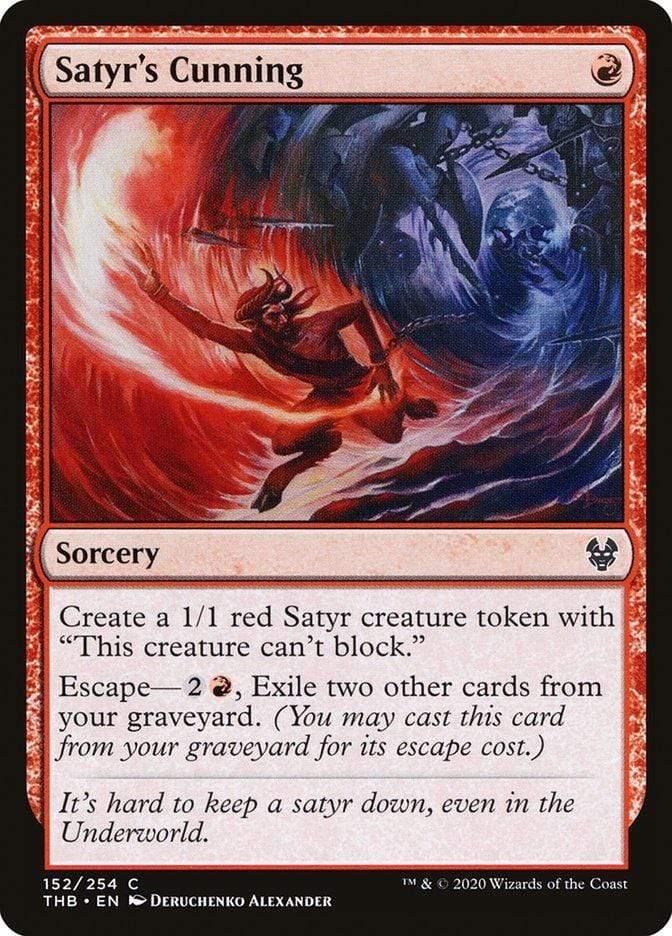 Magic: The Gathering MTG Single Satyr's Cunning [Theros Beyond Death]