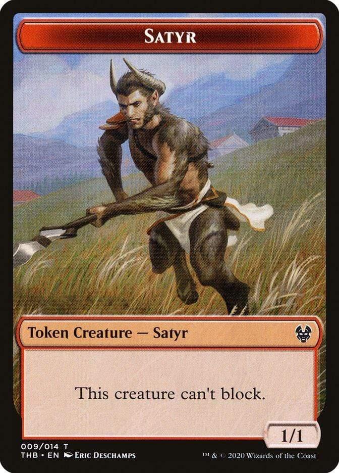 Magic: The Gathering MTG Single Satyr [Theros Beyond Death Tokens]