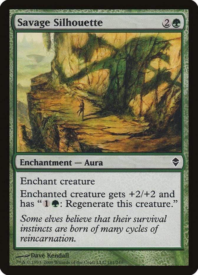 Magic: The Gathering MTG Single Savage Silhouette [Zendikar]