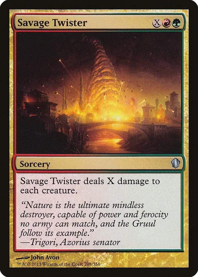 Magic: The Gathering MTG Single Savage Twister [Commander 2013]