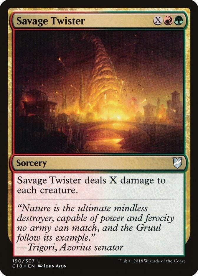 Magic: The Gathering MTG Single Savage Twister [Commander 2018]