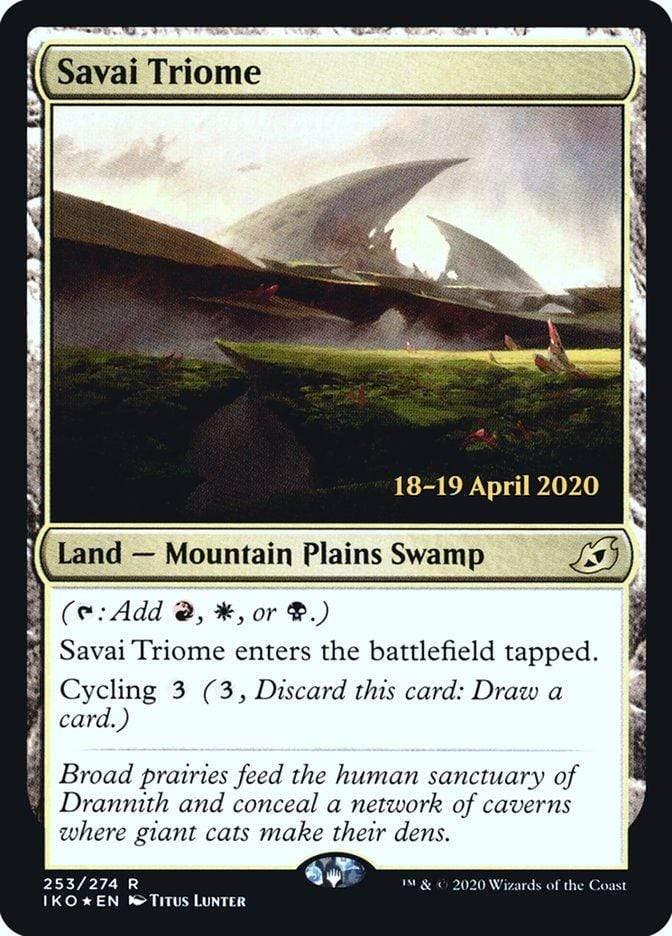 Magic: The Gathering MTG Single Savai Triome  [Ikoria: Lair of Behemoths Prerelease Promos]