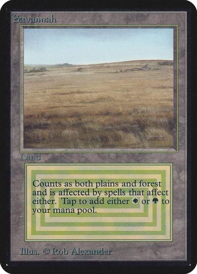 Magic: The Gathering MTG Single Savannah [Limited Edition Alpha]