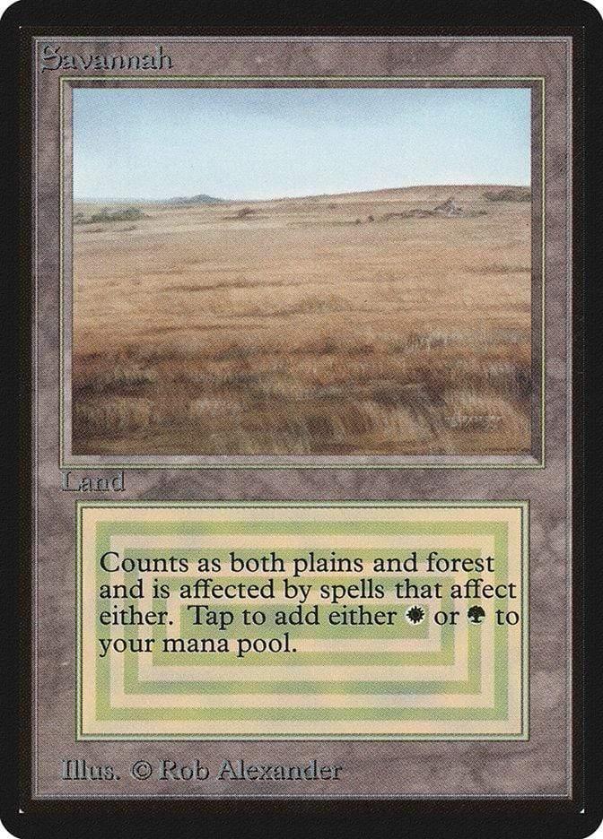 Magic: The Gathering MTG Single Savannah [Limited Edition Beta]