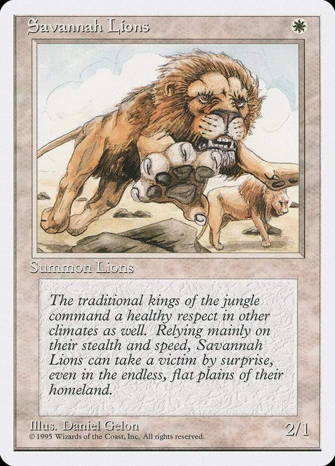 Magic: The Gathering MTG Single Savannah Lions [Fourth Edition]