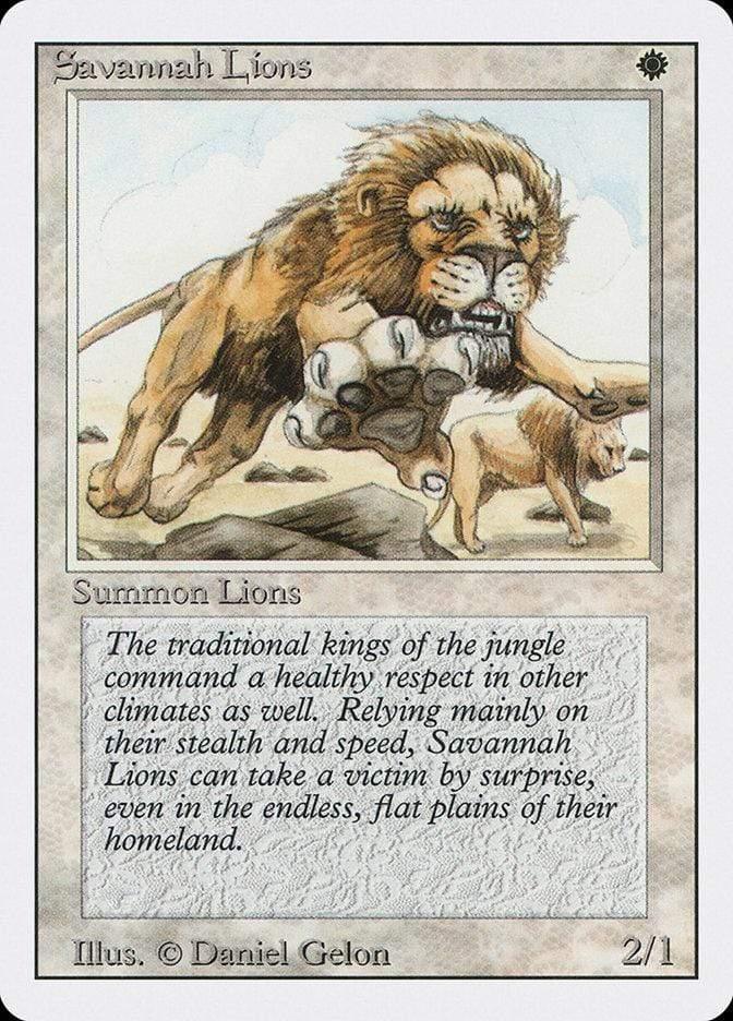 Magic: The Gathering MTG Single Savannah Lions [Revised Edition]