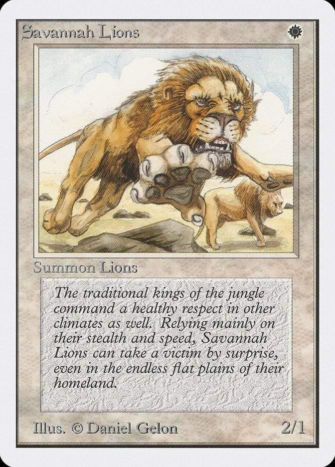 Magic: The Gathering MTG Single Savannah Lions [Unlimited Edition]