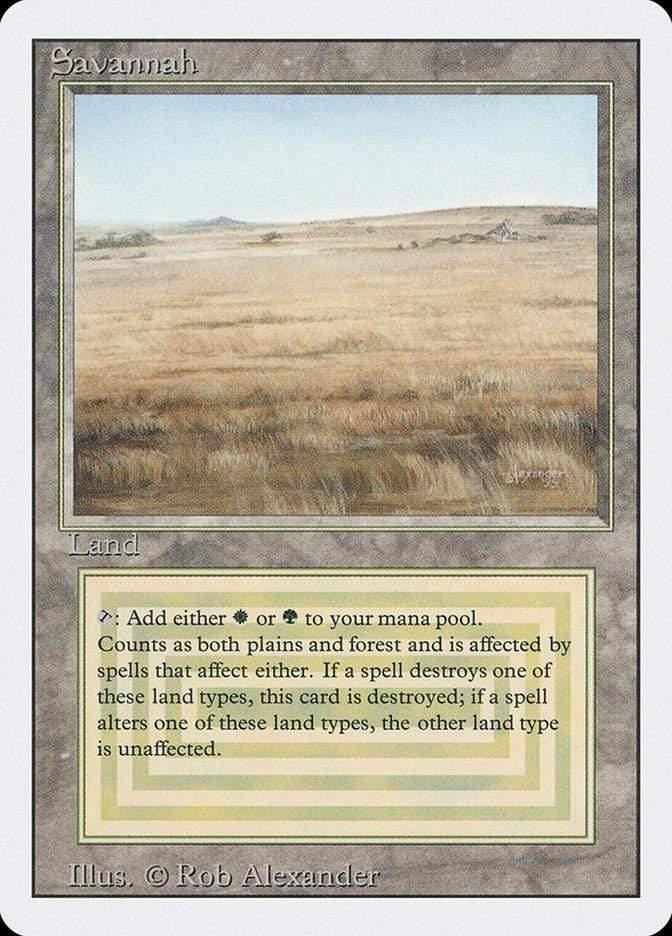 Magic: The Gathering MTG Single Savannah [Revised Edition]