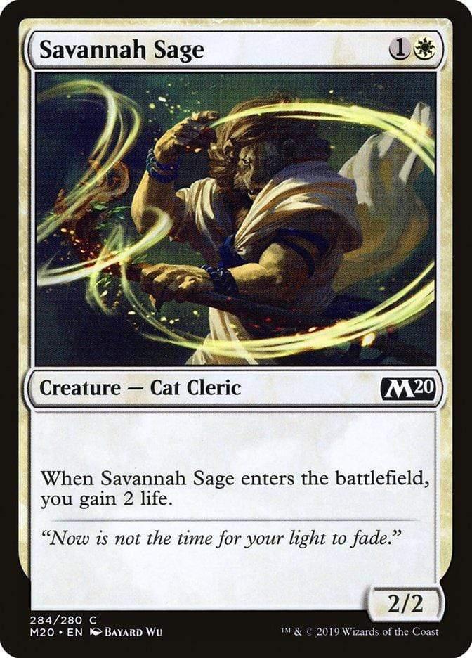 Magic: The Gathering MTG Single Savannah Sage [Core Set 2020]