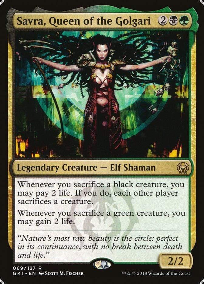 Magic: The Gathering MTG Single Savra, Queen of the Golgari [Guilds of Ravnica Guild Kit]