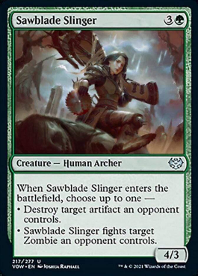 Magic: The Gathering MTG Single Sawblade Slinger [Innistrad: Crimson Vow]