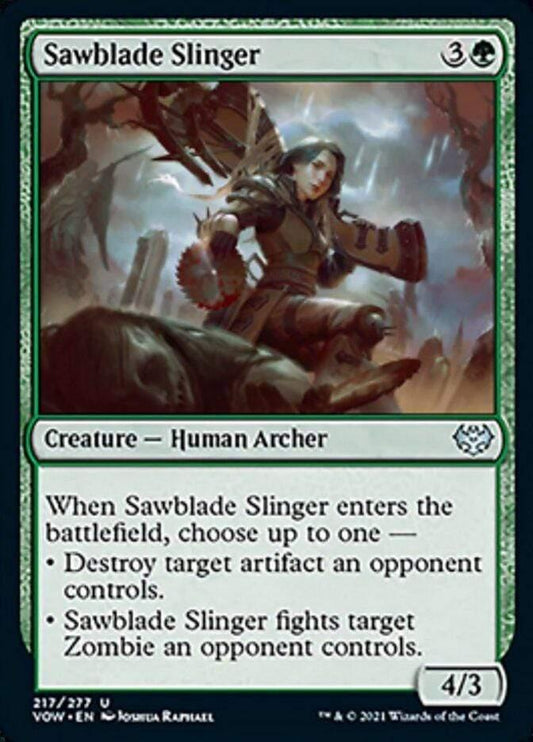 Magic: The Gathering MTG Single Sawblade Slinger [Innistrad: Crimson Vow]