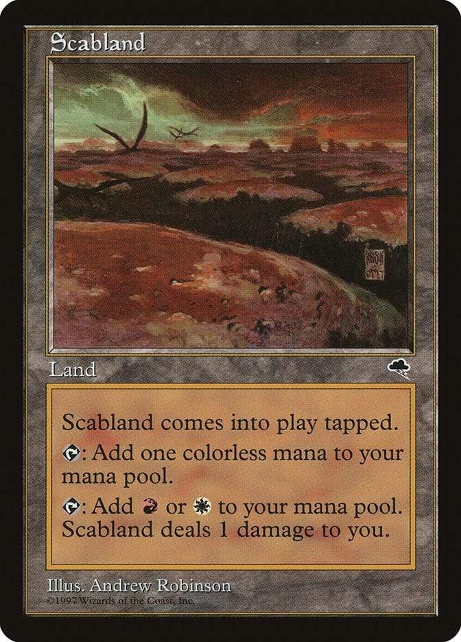 Magic: The Gathering MTG Single Scabland [Tempest]