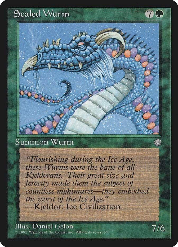 Magic: The Gathering MTG Single Scaled Wurm [Ice Age]
