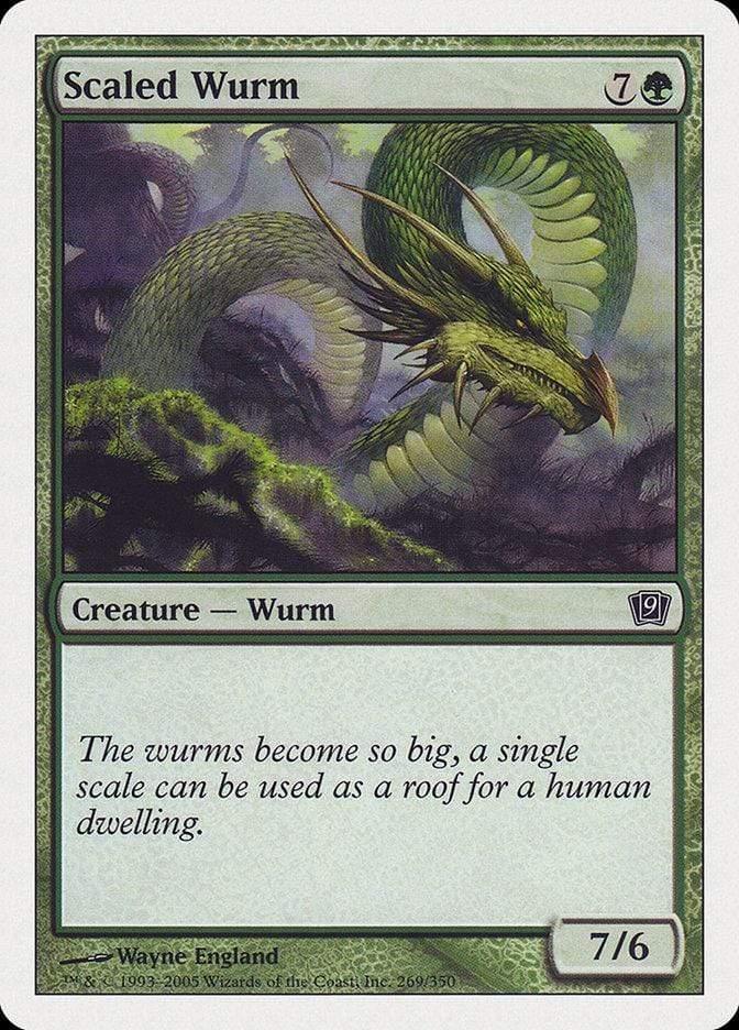 Magic: The Gathering MTG Single Scaled Wurm [Ninth Edition]