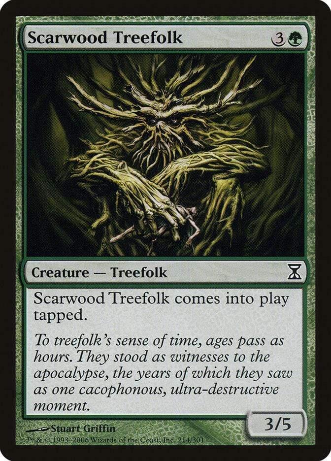 Magic: The Gathering MTG Single Scarwood Treefolk [Time Spiral]
