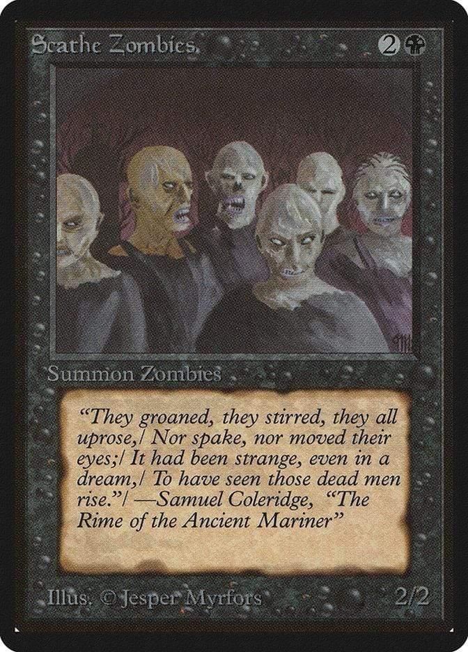 Magic: The Gathering MTG Single Scathe Zombies [Limited Edition Beta]