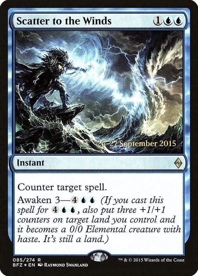 Magic: The Gathering MTG Single Scatter to the Winds  [Battle for Zendikar Prerelease Promos]