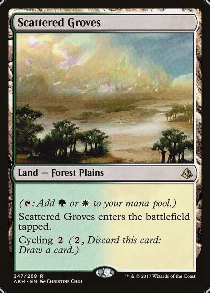 Magic: The Gathering MTG Single Scattered Groves [Amonkhet]