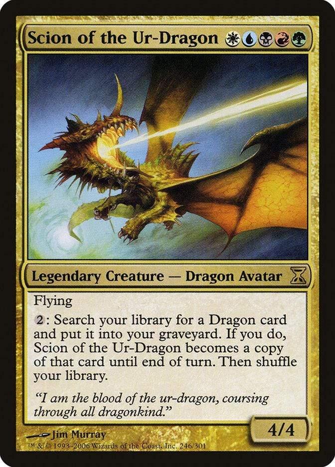 Magic: The Gathering MTG Single Scion of the Ur-Dragon [Time Spiral]