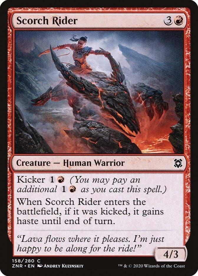 Magic: The Gathering MTG Single Scorch Rider [Zendikar Rising]