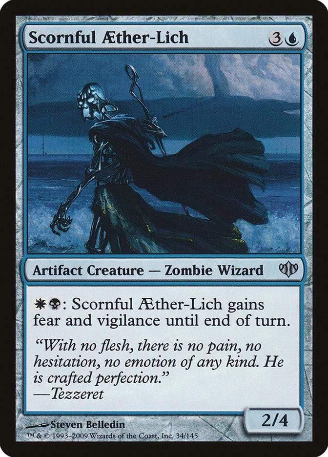 Magic: The Gathering MTG Single Scornful Aether-Lich [Conflux]